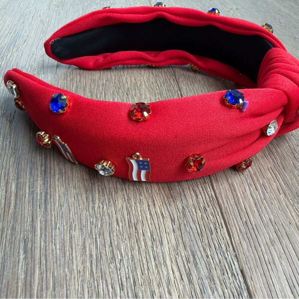 Kids red white and blue headband